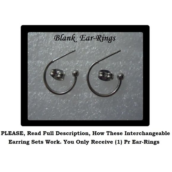 NEW Teacher Interchangeable Charm Earrings 5 Pairs/ Set School Appreciation Gift - Picture 5 of 6